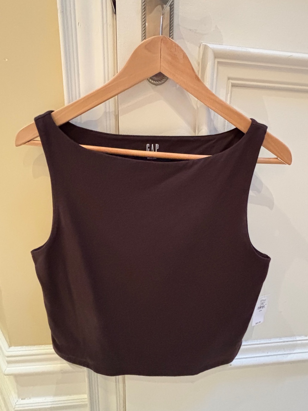 GAP Women's Sleeveless Brown Shell Top
